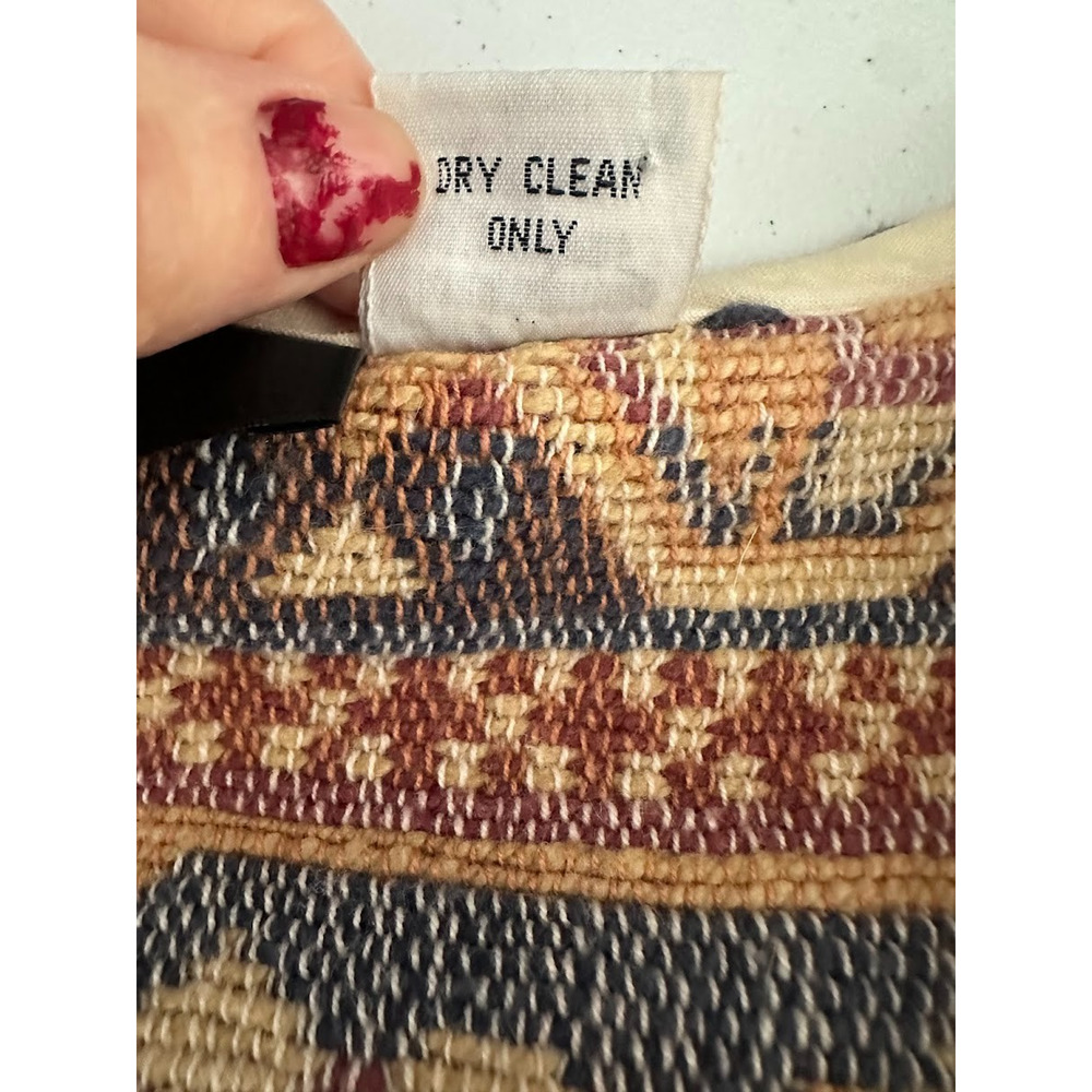 Vintage Pasta Tapestry‎ Vest Womens Size Medium Southwestern Boho Aztec Western - Picture 6 of 7